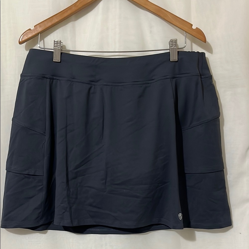 Lija Black Skort with Back Pocket